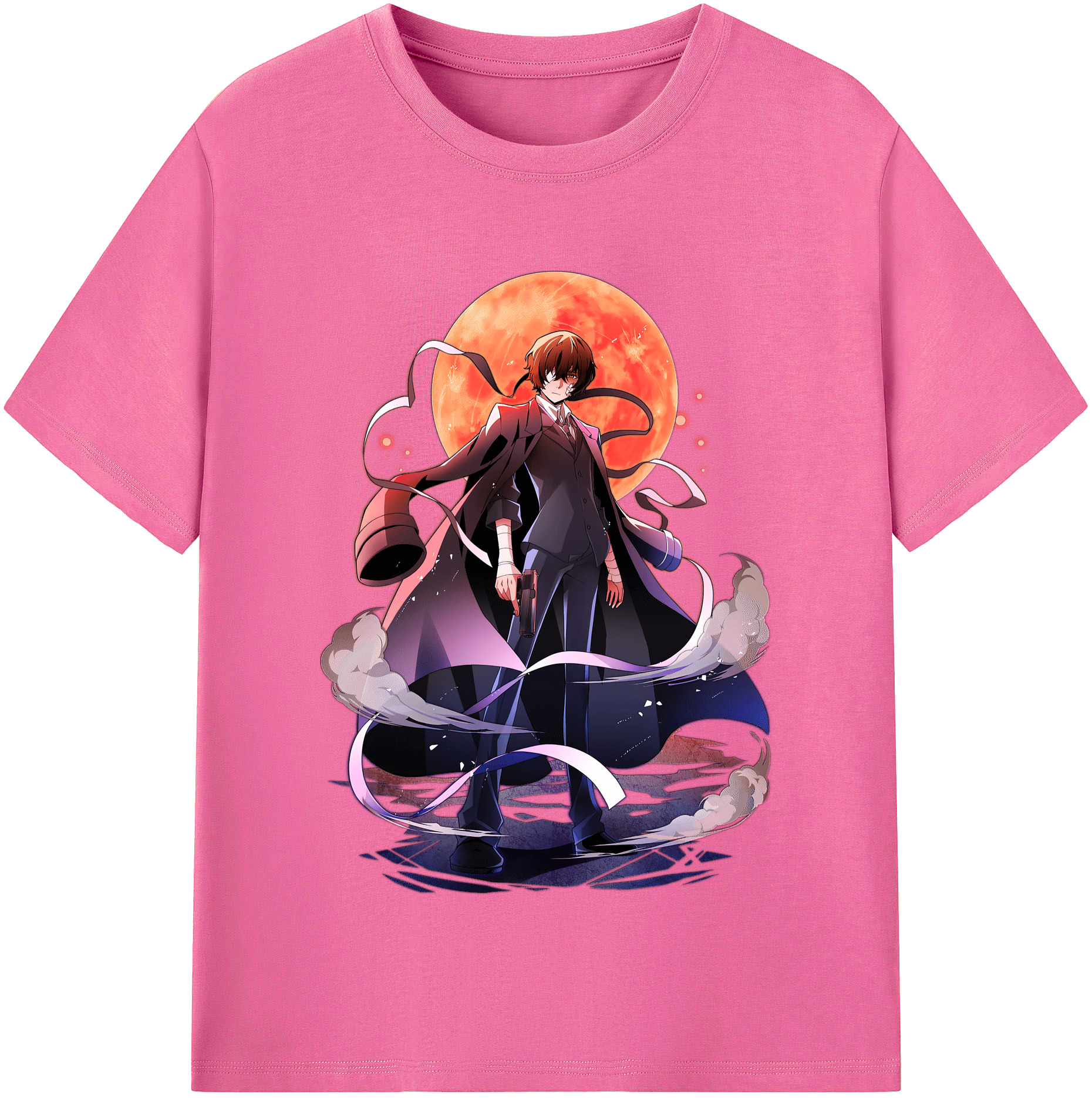 （画像用） 文豪ストレイドッグス Bungo Stray Dogs レディースカジュアルプリントTシャツ（綿100％）